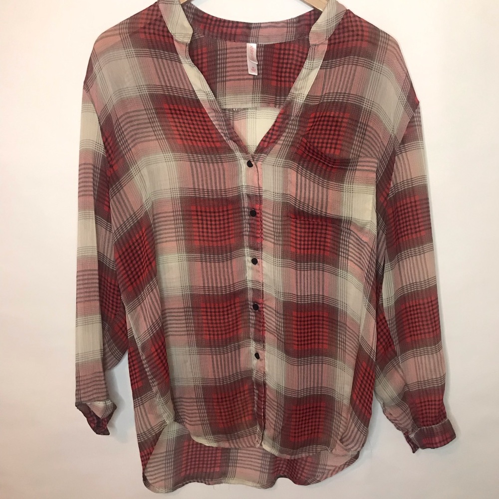 Plaid button down